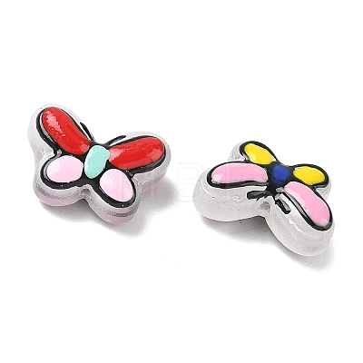 Transparent Glass Enamel Beads LAMP-C023-02-1