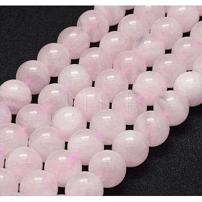 Natural Rose Quartz Beads Strands X-G-P335-21-8mm-1