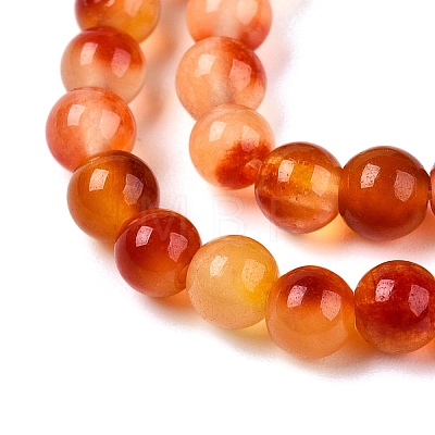 Dyed Natural White Jade Beads Strands G-T140-4mm-A13-1