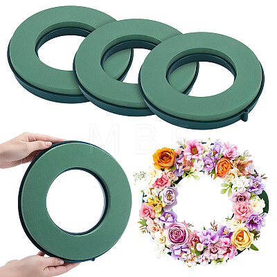 5Pcs Resin Foam Mud Block Ring AJEW-WA0003-20-1