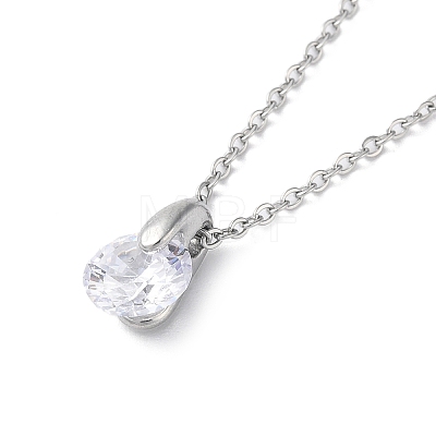 Ion Plating(IP) 304 Stainless Steel Pendant Necklaces NJEW-P286-01P-1