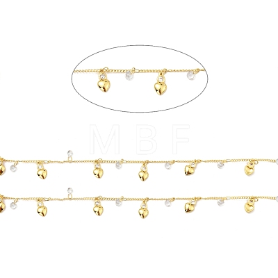 Rack Plating Brass Curb Chains CHC-C025-04G-1