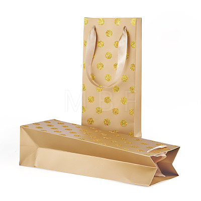 Paper Wave Point Glitter Powder Carry Storage Tote Bags ABAG-TAC0035-15C-1