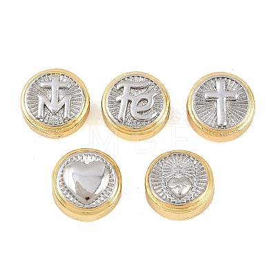 Religion Brass Beads KK-C170-28GP-1