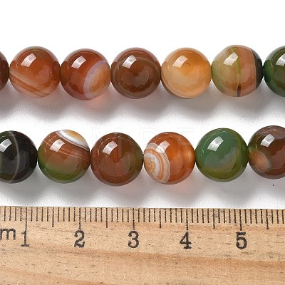 Natural Agate Beads Strands G-NH0001-G08-01-1