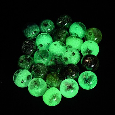 Luminous Transparent Resin Beads RESI-C073-04-1