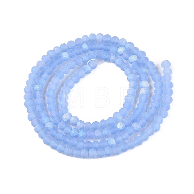 Transparent Glass Beads Strands EGLA-A044-T1mm-MB14-1