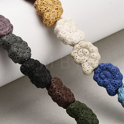 Natural Lava Rock Beads Strands G-G347-01A-1