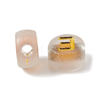 Luminous Transparent Acrylic Beads OACR-P037-01B-E-1