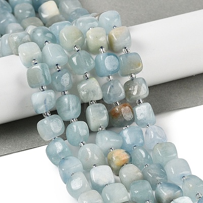 Natural Aquamarine Beads Strands G-A254-A01-02-1