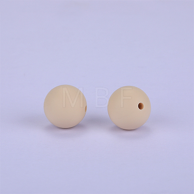 Round Silicone Focal Beads SI-JX0046A-88-1