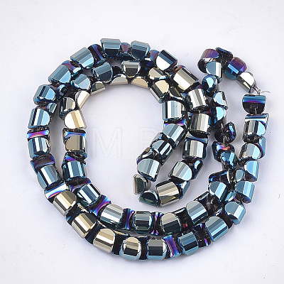 Electroplate Glass Beads Strands EGLA-S179-01B-A01-1