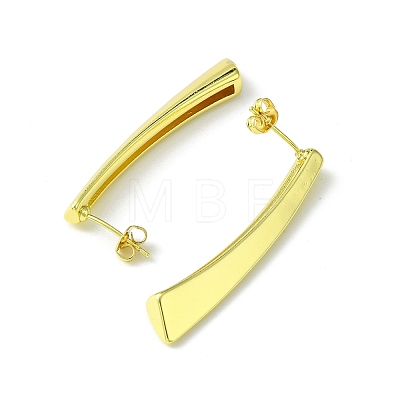 Brass Stud Earring EJEW-C072-04G-1