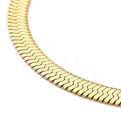 Ion Plating(IP) 304 Stainless Steel Herringbone Chain Necklace for Men Women NJEW-E076-04E-G-1