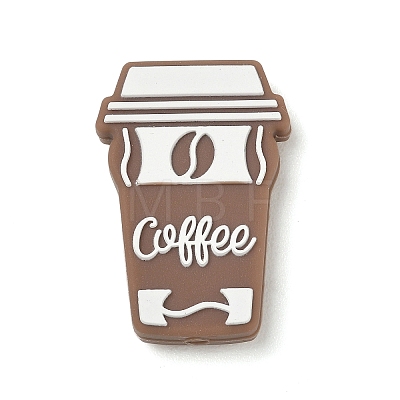 Coffee Theme Silicone Beads SL-CBACE28-01A-1