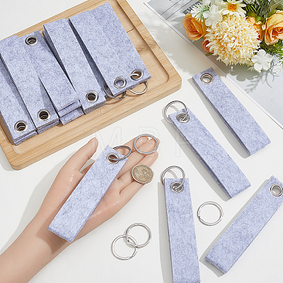 30Pcs Non-Woven Fabric Keychains KEYC-SP0001-64B-1
