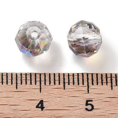 Electroplate Round Glass Beads  EGLA-A043-01-HR01-1