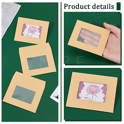   24Pcs Kraft Paper Envelope DIY-PH0008-59-1