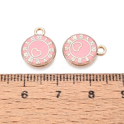 Rack Plating Alloy Enamel Pendants ENAM-N070-01A-02G-03-1