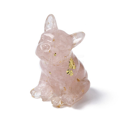 Resin Dog Display Decoration DJEW-P021-C02-1