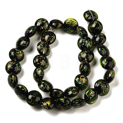 Handmade Dichroic Foil Glass Beads Strands DICH-U001-11H-1