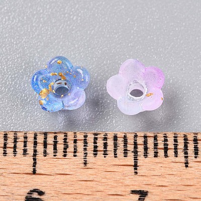 Frosted Transparent Acrylic Beads OACR-N137-72K-1