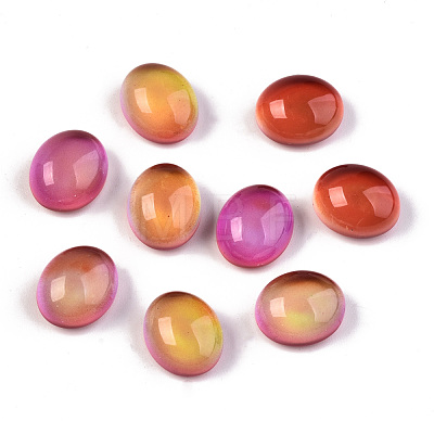 Glass Cabochons GLAA-R218-05-1