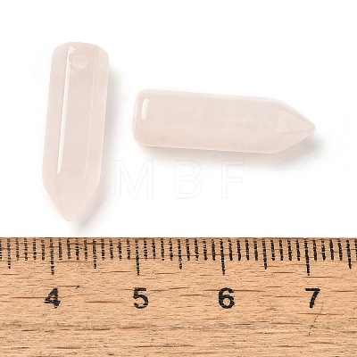 Natural Rose Quartz Pointed Pendants G-C158-05M-1