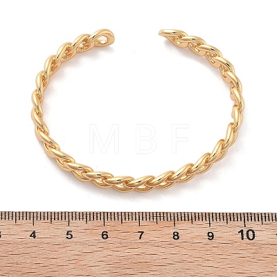 Brass Cuff Bangles BJEW-F482-06G-1