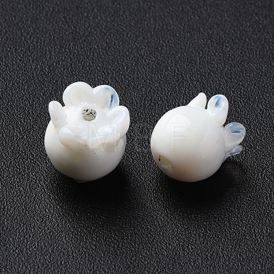 Handmade Bumpy Lampwork Beads LAMP-T017-16B-1