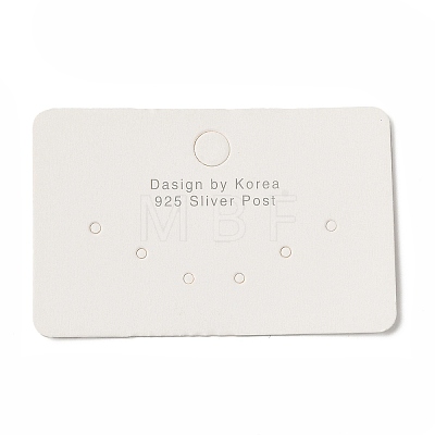 Paper Jewelry Display Cards with Hanging Hole CDIS-M005-20-1