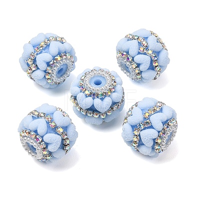 Rwsin & Acrylic & ABS Imitation Pearl Beads RE-CBA1913-03G-1