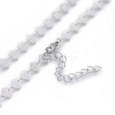 304 Stainless Steel Link Chain Bracelets NJEW-K119-28P-1