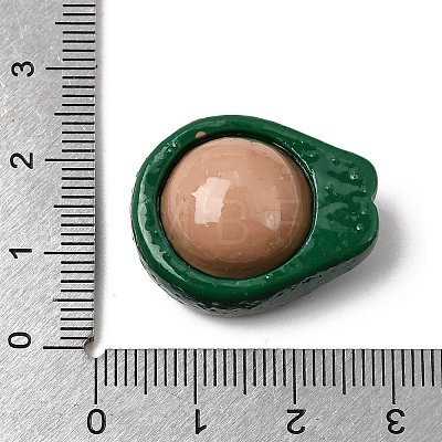 Fruit Theme Opaque Resin Cabochons RESI-C079-02D-1