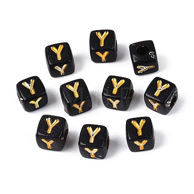 Opaque Acrylic Beads SACR-T035-20Y-1