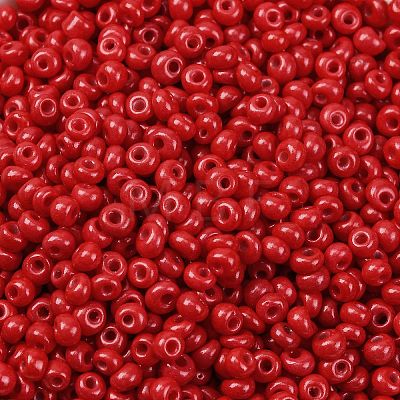 8/0 Baking Paint Glass Seed Beads SEED-M012-02A-42-1