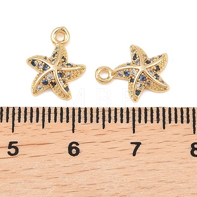 Brass Micro Pave Cubic Zirconia Pendants KK-L261-14A-G-1