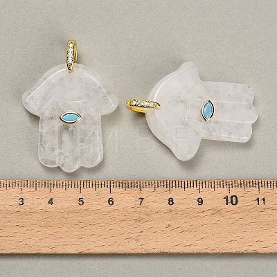 Natural Quartz Crystal Carved Pendants GG-CBA4625-03G-04-1