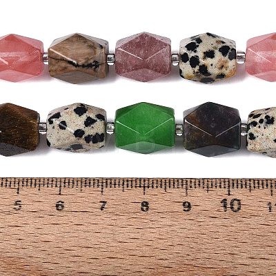 Natural & Synthetic Gemstone Beads Strands G-Q608-11-1