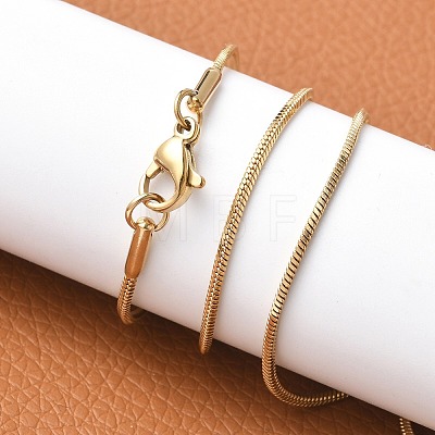 304 Stainless Steel Snake Chain Necklaces NJEW-A288D-1.2A-G-1