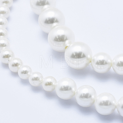 Electroplate Shell Pearl Beads Strands BSHE-G007-A-09-1