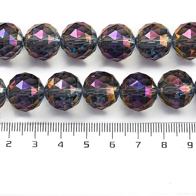 Electroplate Glass Bead Strands EGLA-J140-FR01-14mm-1