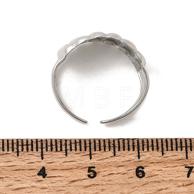 304 Stainless Steel Cuff Open Rings STAS-H259-05P-1
