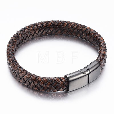 PU Leather Cord Bracelets BJEW-F288-05B-1