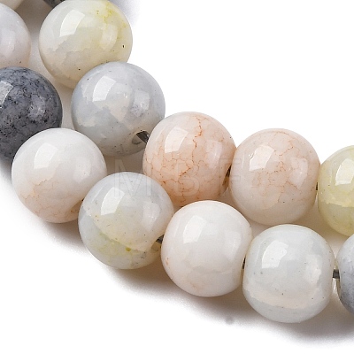 Ombre Effect Dyed Glass Beads Strands GLAA-T031-01O-03-1