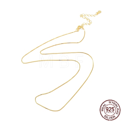 925 Sterling Silver Chain Necklace NJEW-A011-03A-G-1