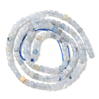 Natural Aquamarine Beads Strands G-G003-B02-01-1