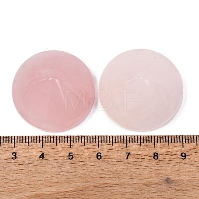 Natural Rose Quartz Cabochons G-Q184-01E-1