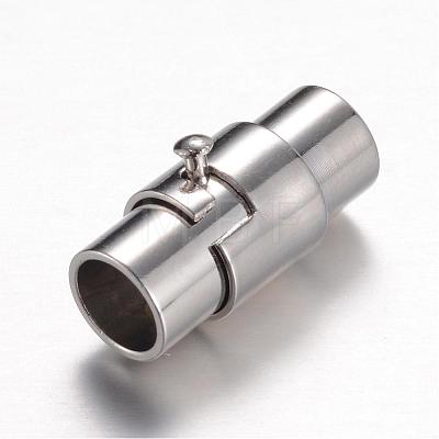 Brass Locking Tube Magnetic Clasps X-MC077-1