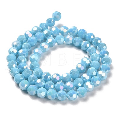 Opaque Glass Beads Stands EGLA-A035-P8mm-B08-1